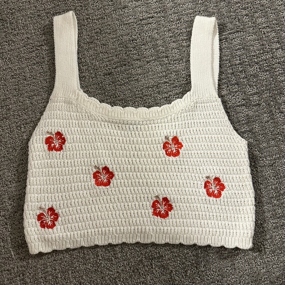 Target Wild Fable Hibiscus Knit Tanktop